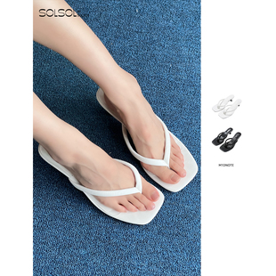 皮质夹脚拖鞋 25早秋新品 SOLSOL买手店 设计师品牌 M1DNOTE