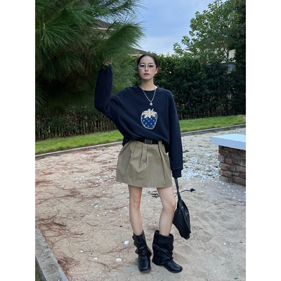 SHORTSENTENCE纯棉秋冬半身裙女