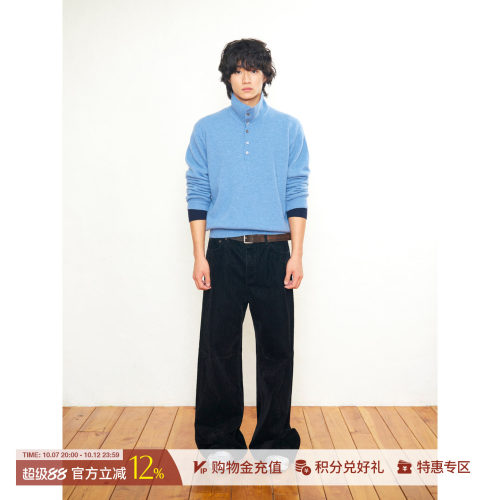LOWCLASSICLC宽松直筒牛仔裤