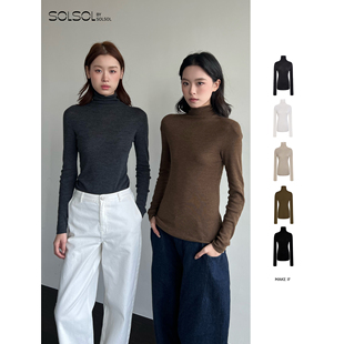 100%羊毛高领打底衫 设计师品牌25秋冬新品 SOLSOL买手店 MAKE