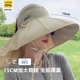 夏季 大帽檐防晒帽女遮脸护颈防紫外线遮阳帽户外骑车空顶太阳帽男
