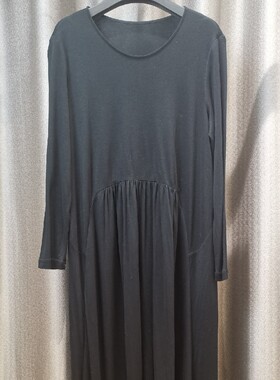 欧引 高端轻奢设计 套头莫代尔宽松连衣裙W660LA09欧美范品牌折扣