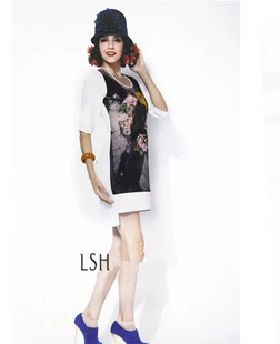 台湾高端品牌芳芳时尚女装春夏长袖连衣裙 专柜撤柜 品牌折扣 特