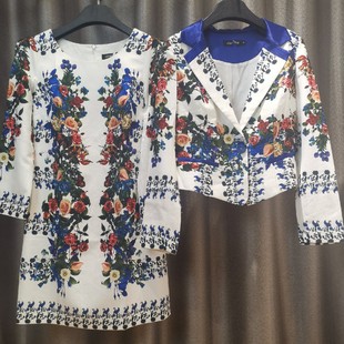 台湾轻奢大牌高档女装妈妈装立体剪裁连衣裙外套专柜正品品牌折扣