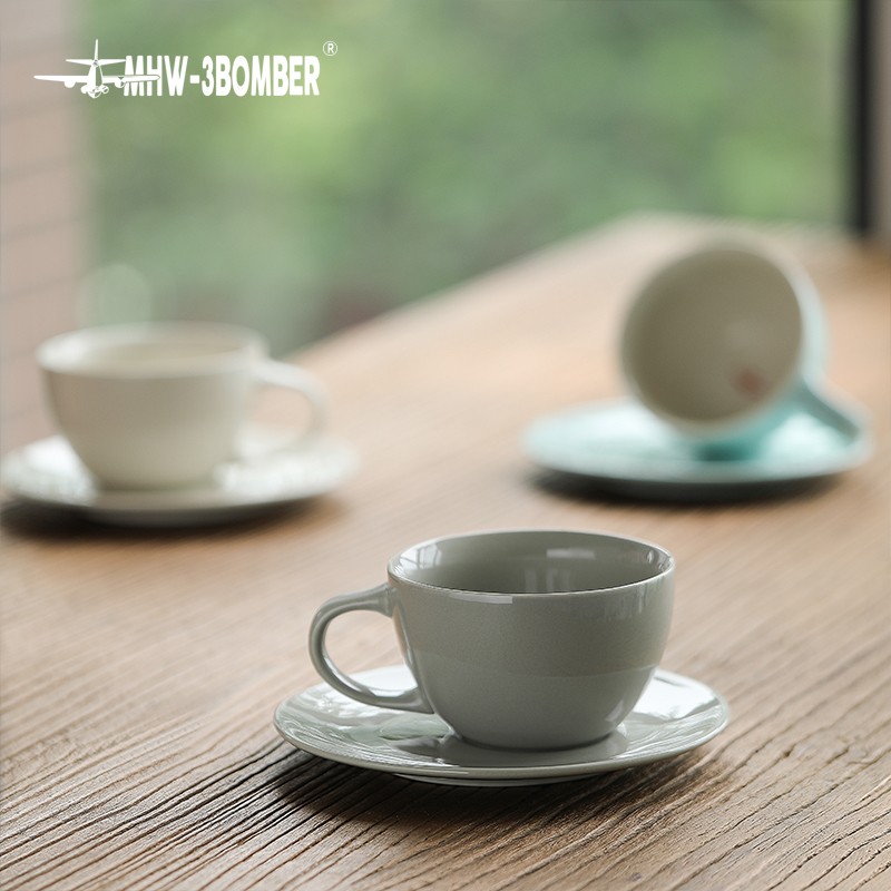 MHW-3BOMBER轰炸机咖啡杯 Mars火星杯 陶瓷杯 拿铁杯拉花杯300ml