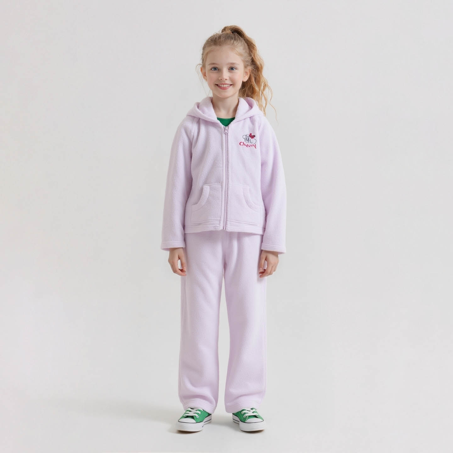 女童珊瑚绒连帽外套秋冬睡衣专柜撤柜正品童装品牌女孩家居服加厚
