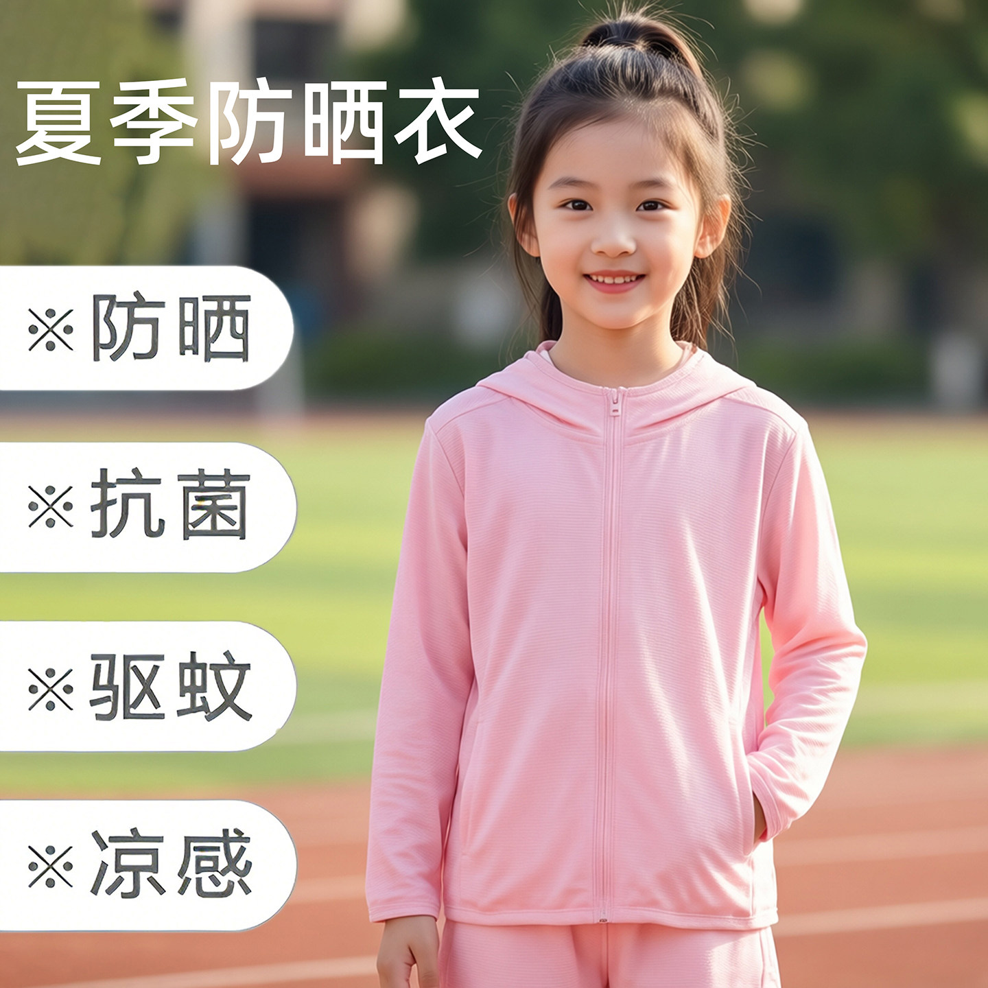 儿童防晒衣UPF50+轻薄外套皮肤衣图片