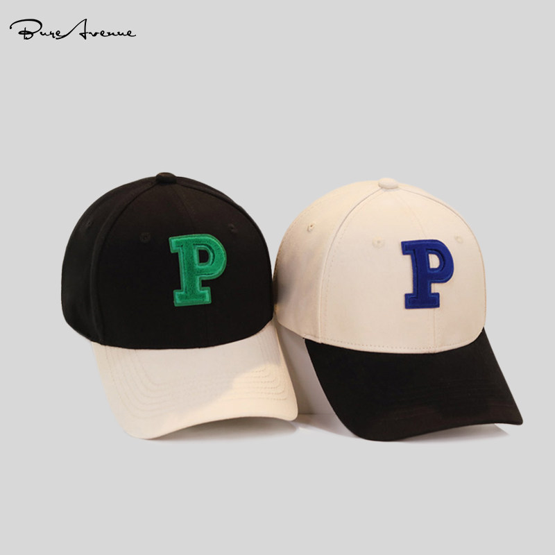 [GENUINE STOCK] BURE AVENUE HAT HARD TOP SUNSHADE BASEBALL CAP MENS AND WOMENS COLOR-BLOCKED VERSATILE CAPS