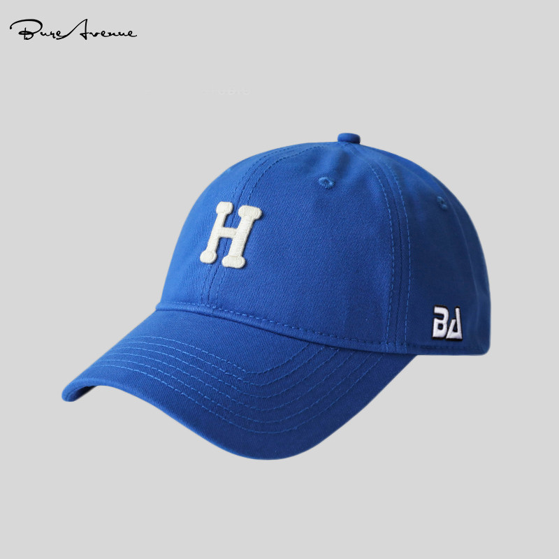 [GENUINE STOCK] BURE AVENUE BASEBALL CAP FEMALE LETTER EMBROIDERED CAP MENS SUNSCREEN VISOR HAT