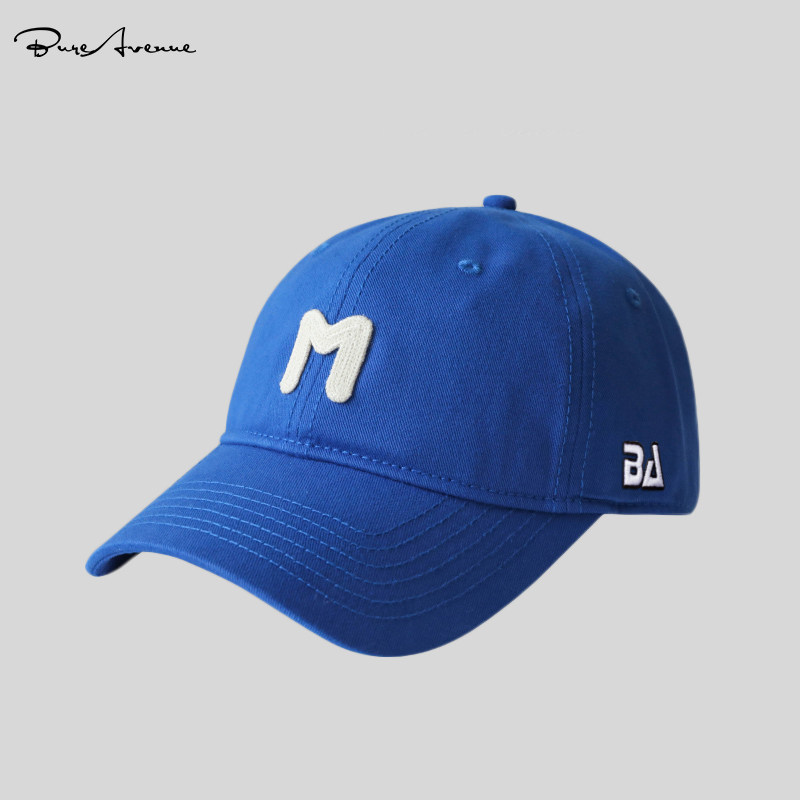 [GENUINE STOCK] BURE AVENUE BASEBALL CAP FEMALE LETTER EMBROIDERED CAP MENS SUNSCREEN VISOR HAT