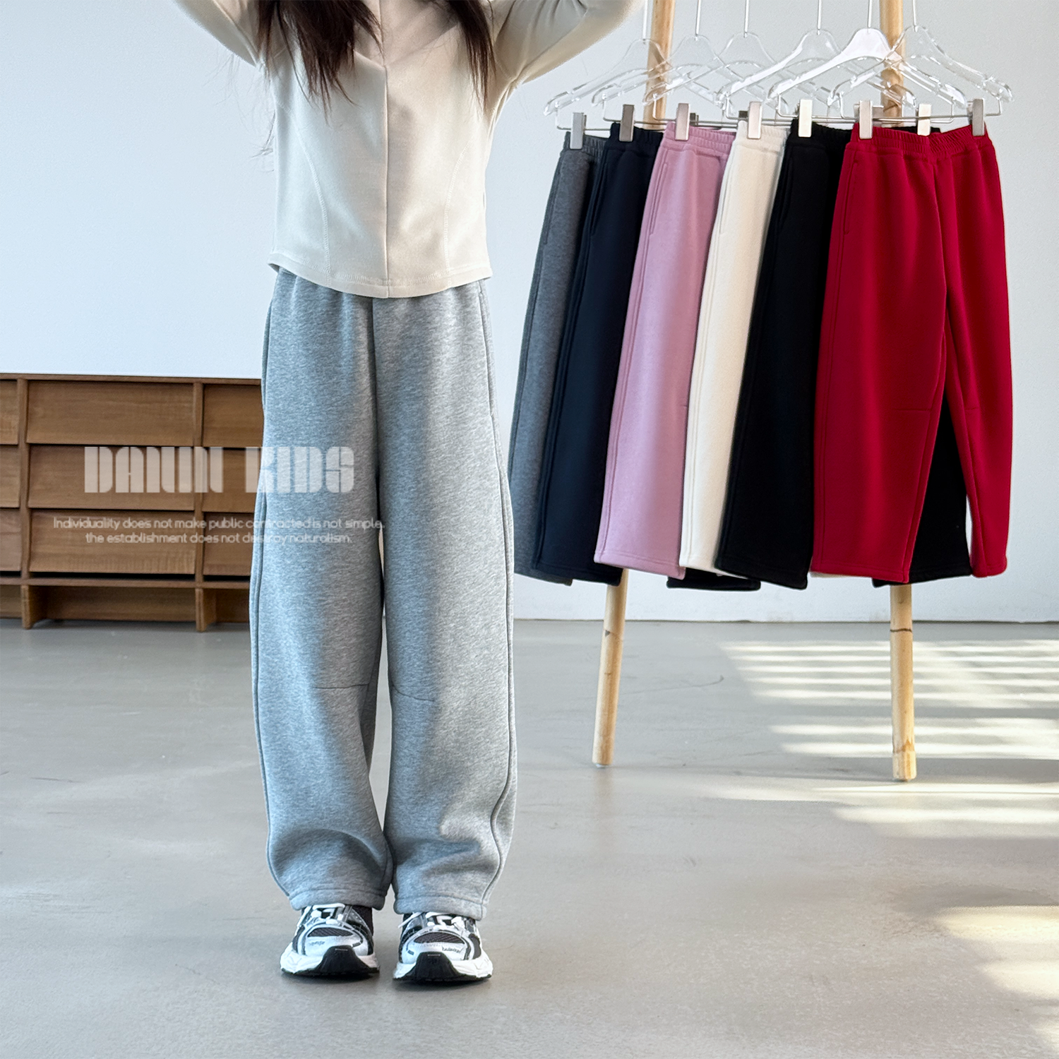 嗒囜【10W妈妈票选的弯刀裤2.0】高克重加绒冬装儿童微宽松休闲裤,童装/婴儿装/亲子装,裤子,淘宝优惠券,粉丝福利购,淘宝优惠卷