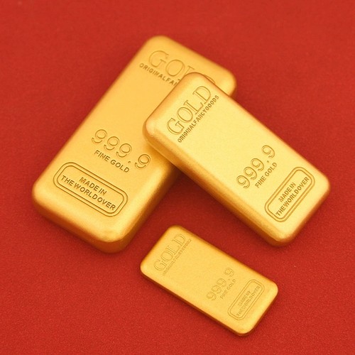 沙金仿真金条金砖投资样品摆件