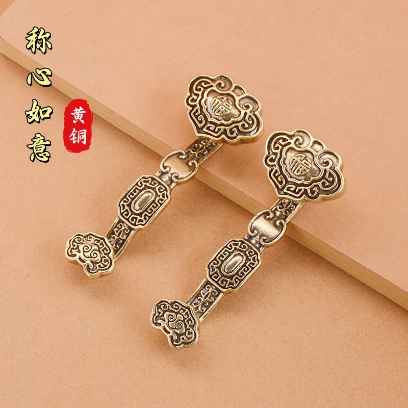 纯黄铜称心如意复古吉祥如意手把件居家装饰办公室桌面工艺品摆件,家居饰品,桌面摆件,淘宝优惠券,粉丝福利购,淘宝优惠卷