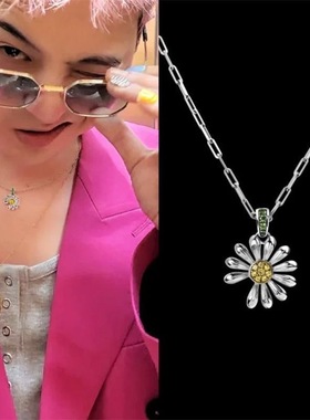 GD同款权志龙小雏菊项链轻奢小众高级ins气质百搭高级感锁骨链女