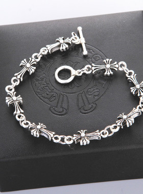 网红雪梨蛇蛇权志龙同款十字架手链男女潮人克罗时尚情侣手链