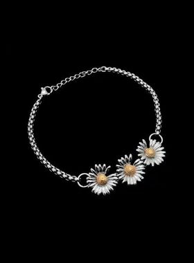 小雏菊手链男女GD权志龙同款ins风个性简约街头情侣潮流手饰女