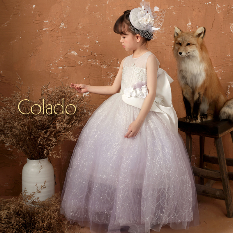 扣诺儿童婚纱婚模特走秀表演礼服