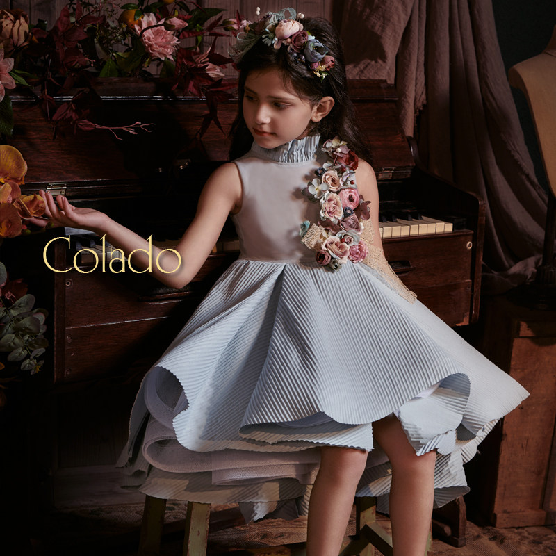 colado花仙子礼服女童模特花童图片