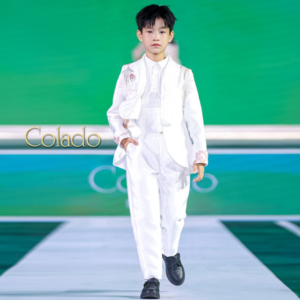 Colado扣诺男童高端原创设计感礼服少儿模特比赛表演主持花童西装