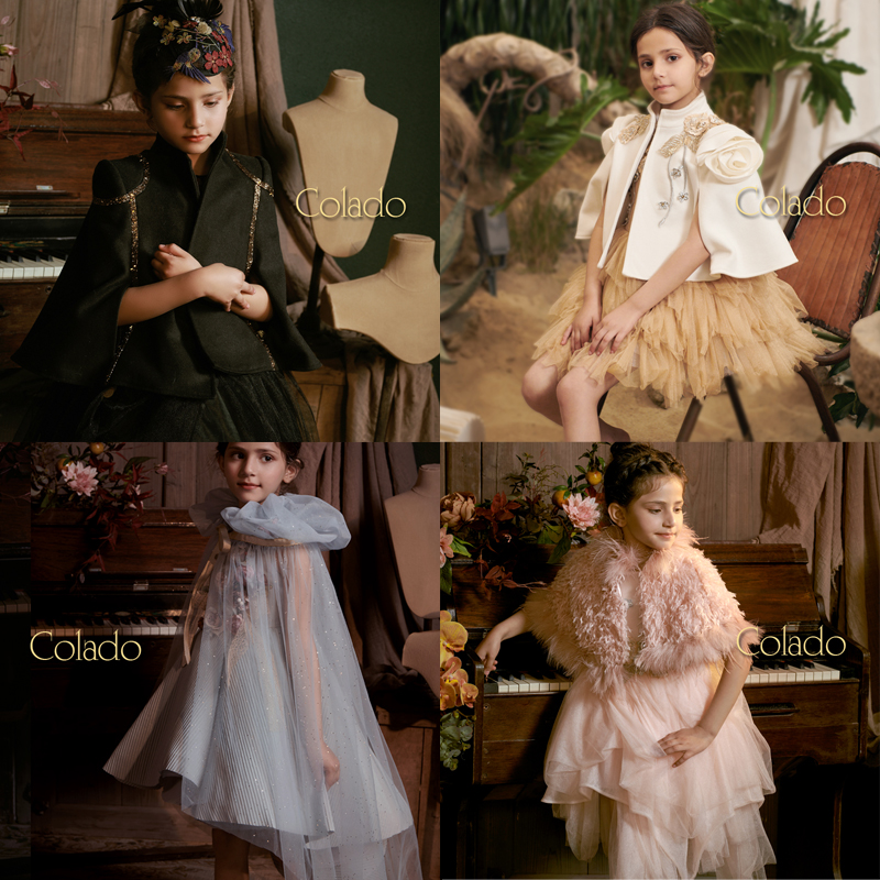 Colado披肩斗篷演出表演儿童礼服