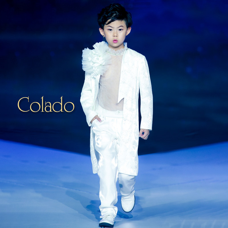 colado儿童礼服小男孩模特t台走秀时装男童西装套装比赛演出春夏