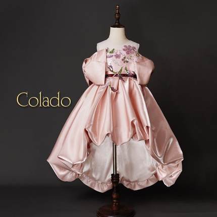 Colado扣诺女童绝美party小礼服过生日儿童钢琴表演主持人公主裙