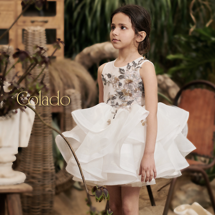 公主裙女礼服钢琴花童扣诺礼服