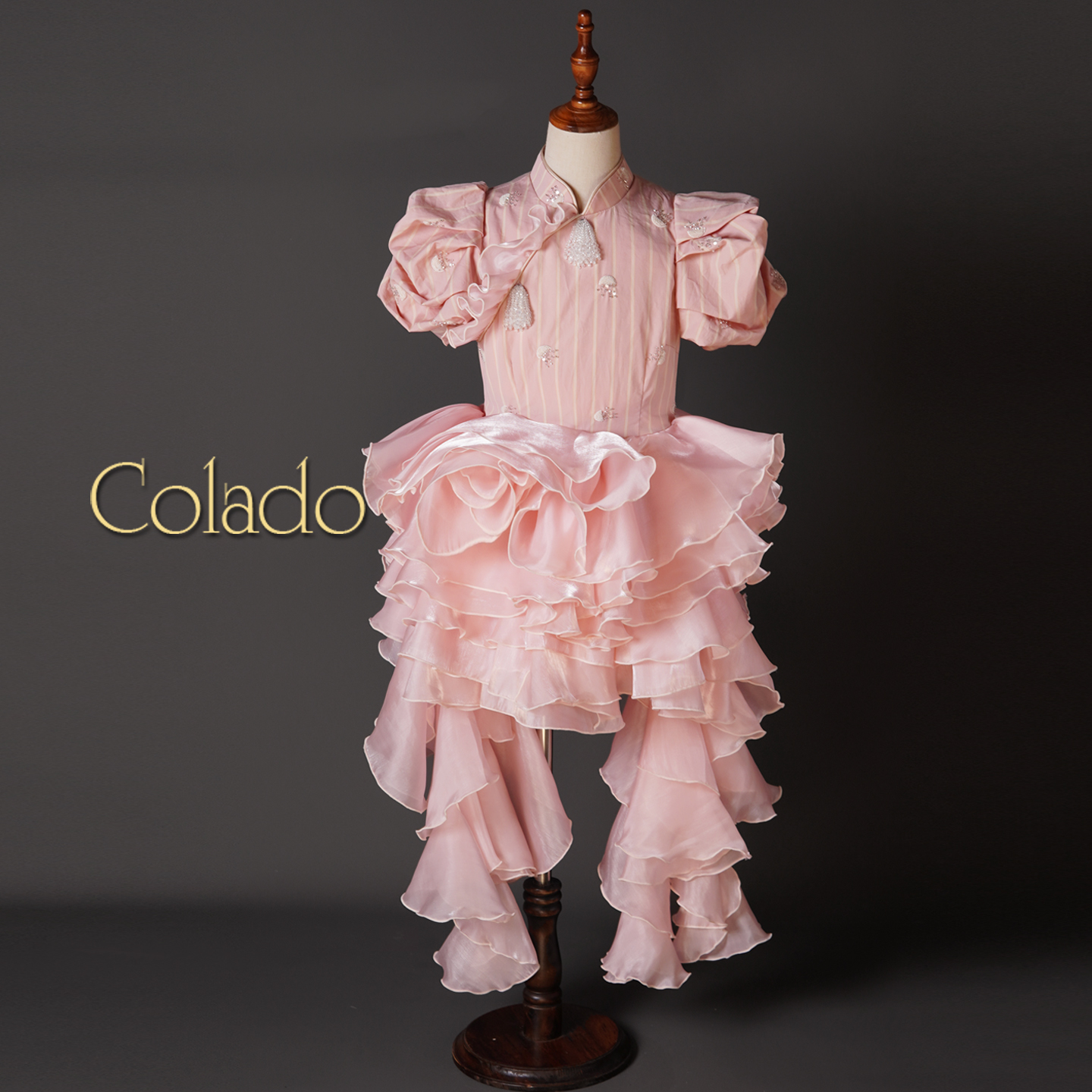 女童高端个性摄影模特礼服