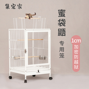 蜜袋鼯笼子飞鼠蜜袋鼬专用饲养笼松鼠花枝鼠亚克力透明防越狱别墅