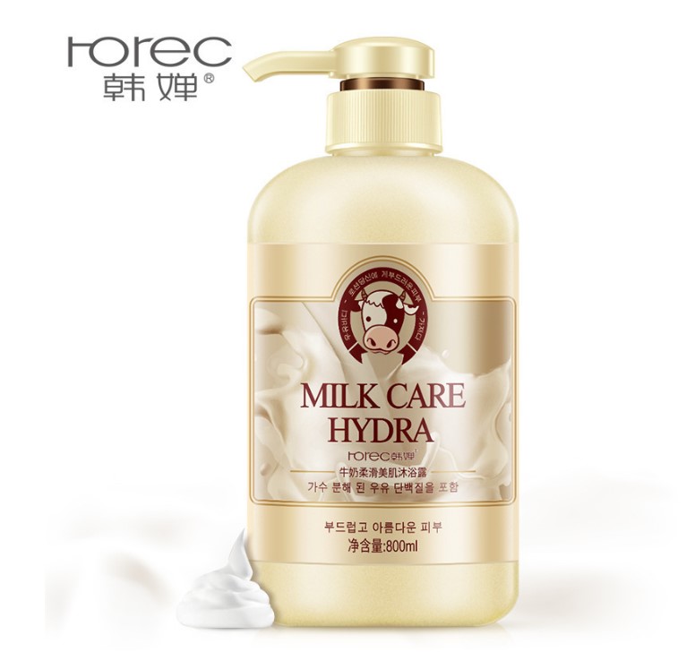 Women Men Milk body wash shower gel泰国牛奶沐浴露盐磨砂日本