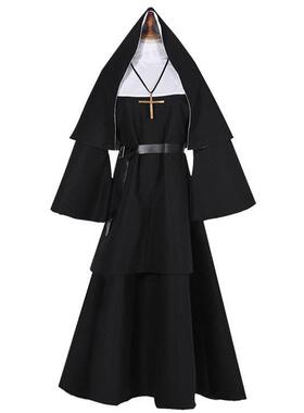 Halloween Ghost Sister Clothing Terror cosplay 万圣节修女服
