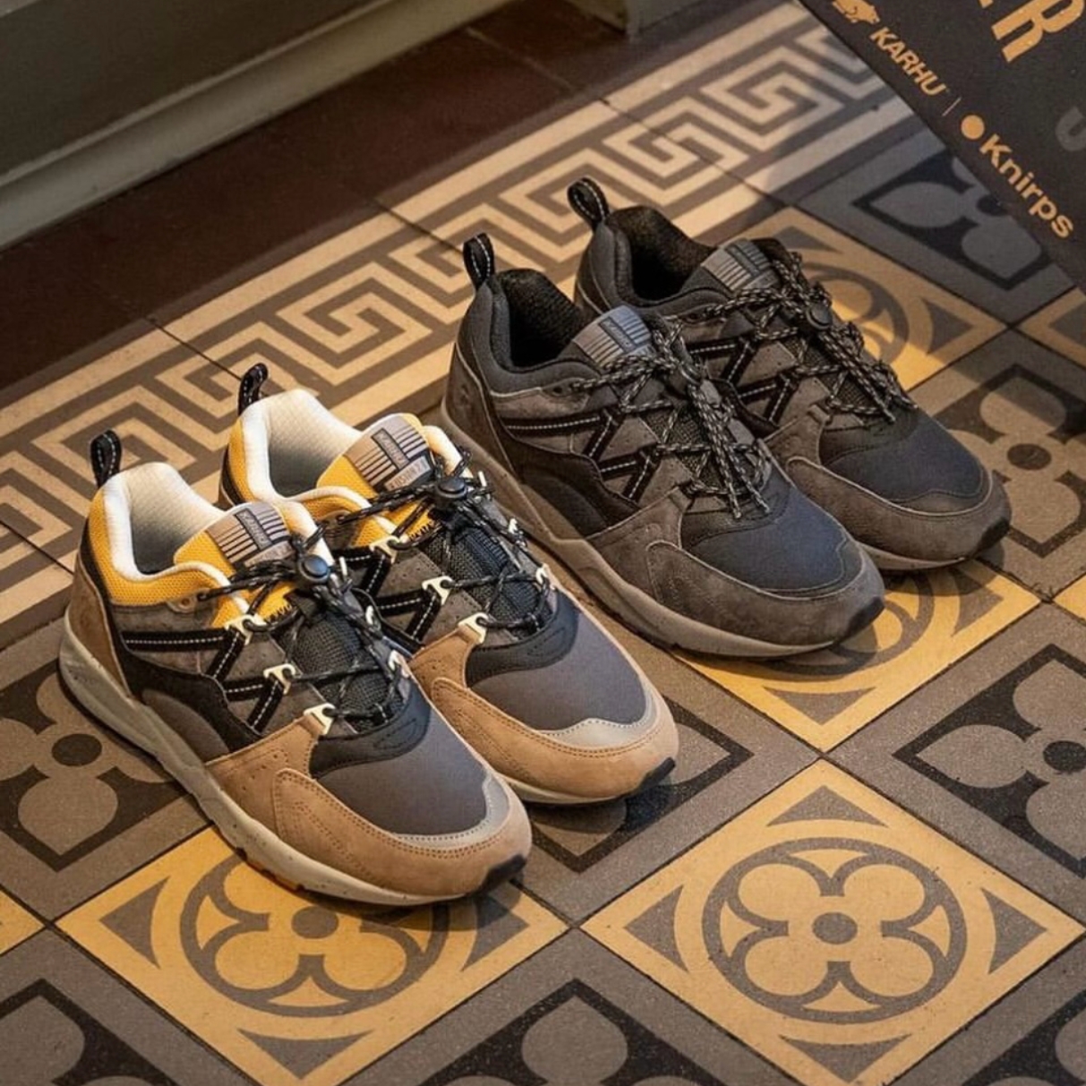 卡虎 Karhu × Knrips 联名 糟糕天气 Fusion2.0 复古跑鞋 男女款