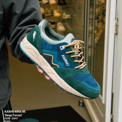 卡虎 Karhu Aria95 秋冬全皮 一体鞋舌 苔藓复古跑 美拉德 男女款