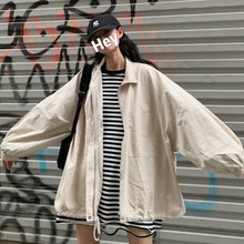 2020港味chic春季新款ins原宿bf韩版百搭宽松风显瘦工装外套女潮