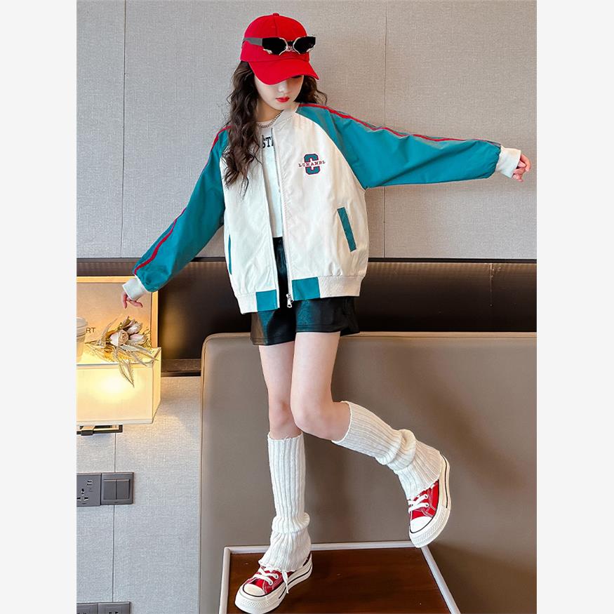 女童外套春秋季2025新款