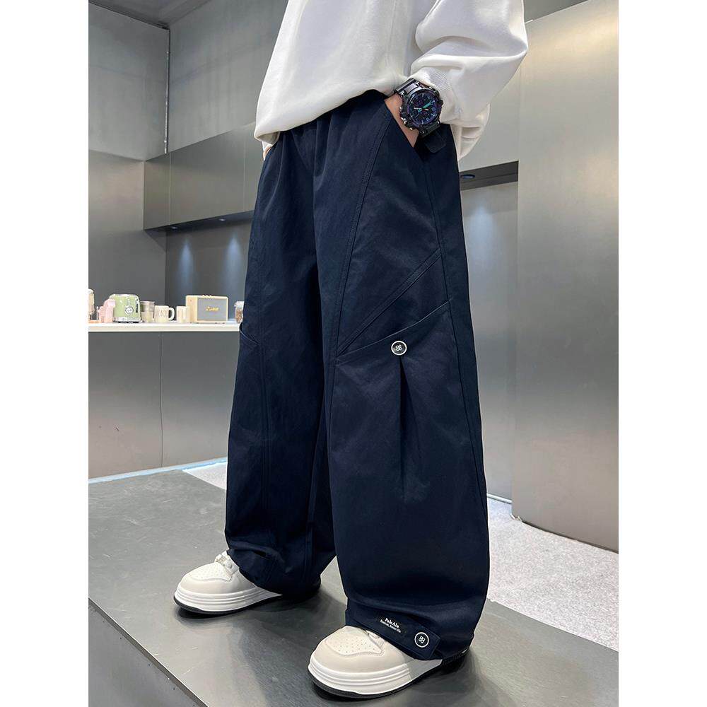 男童工装裤长裤春秋款2026新款大童男孩裤子儿童直筒休闲春装裤子