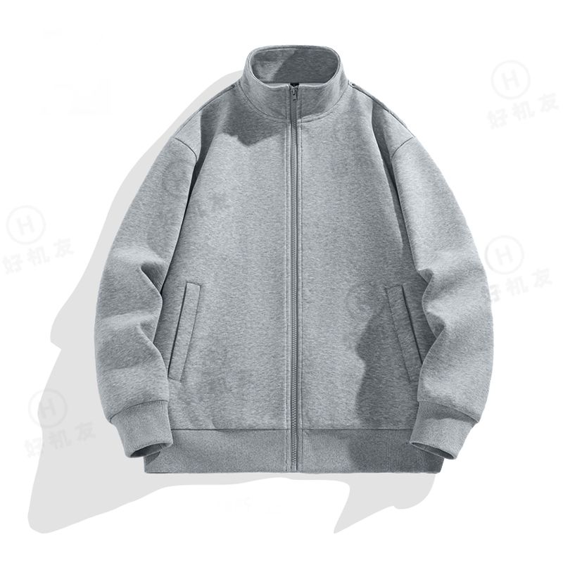 NASA儿童装开衫外套男女中大童拉链双口袋宽松大码卫衣加绒外套衫