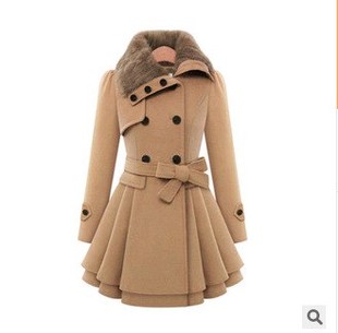 Jackets Coat For 2016Ladies Coats毛呢 Winter Women 外套 Long