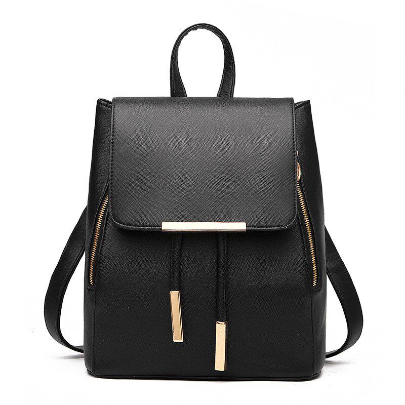 School Backpack College Casual Bag Ladies Bags for Girls Red