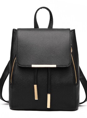 School Backpack College Casual Bag Ladies Bags for Girls Red