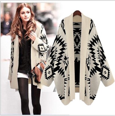 2020秋冬Woman Cardigan Coat Female Knit Sweater Jacket