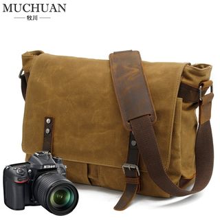 Men shoulder bag canvas bag SLR camera bag Messenger bag