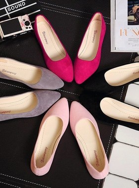Flat Causal pointed thin shoes Girl causal OL flattie Woman