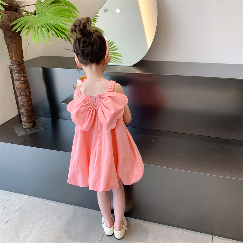 女童翅膀连衣裙夏季洋气网红吊带裙子夏款女孩女宝宝儿童装公主裙