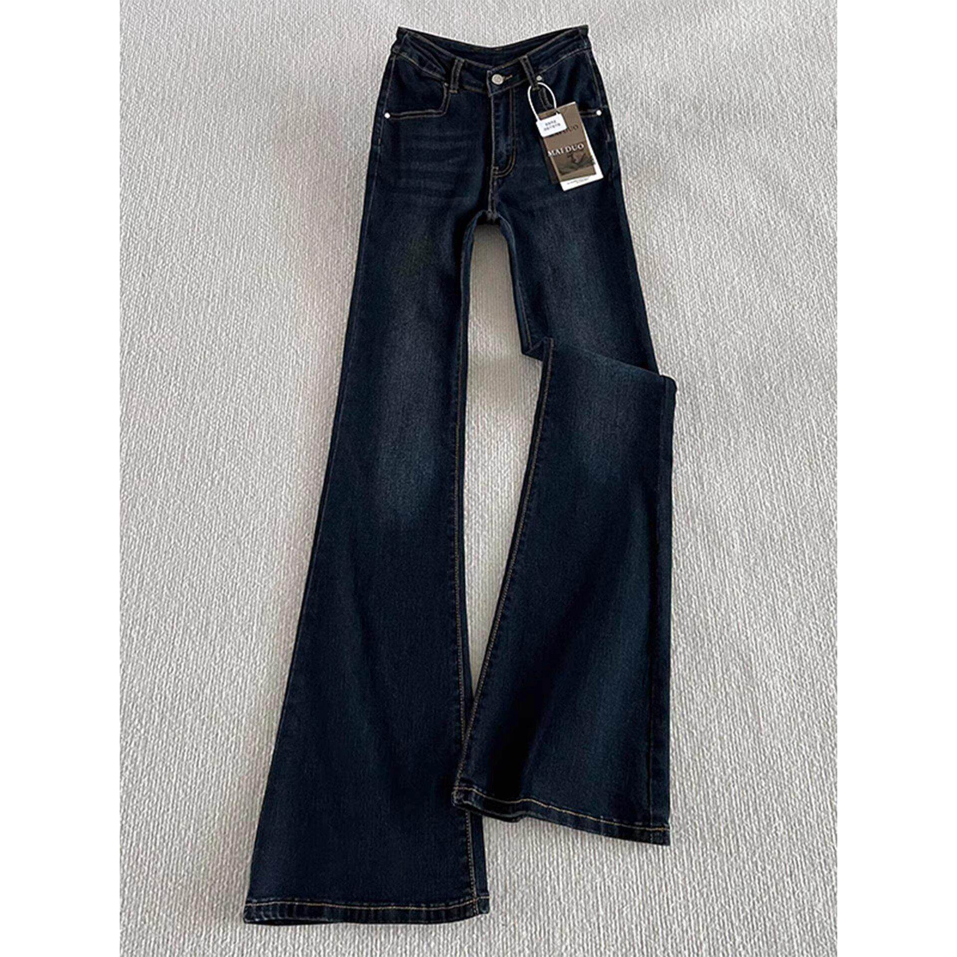 春季牛仔女孩春装喇叭裤微喇儿童长裤洋气裤子中大童新款2026女童