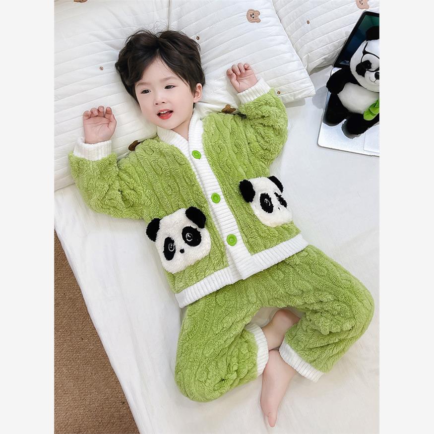 男童睡衣2024新款秋冬宝