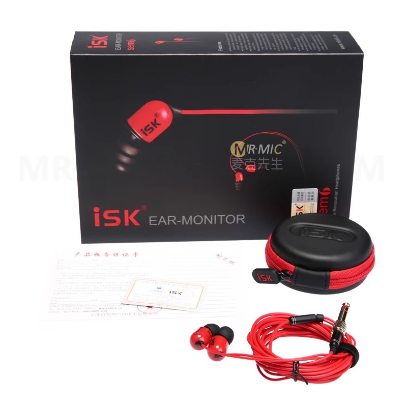 ISK sem6入耳式专业直播监听耳塞手机K歌高保真音乐耳机主播专用