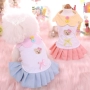 Quần áo thú cưng dễ thương gấu Teddy Xiong Bomei Yorkshire quần áo cotton công chúa váy mỏng mùa xuân và mùa hè - Quần áo & phụ kiện thú cưng áo chó mèo