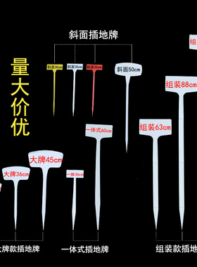 多种规格多种颜色塑料大号插地牌园艺标签园艺标识牌指示牌地插牌