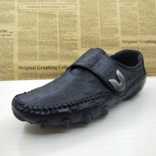 撤柜清仓真皮头层牛皮软底一脚蹬豆豆鞋乐福鞋防滑透气驾车鞋男鞋